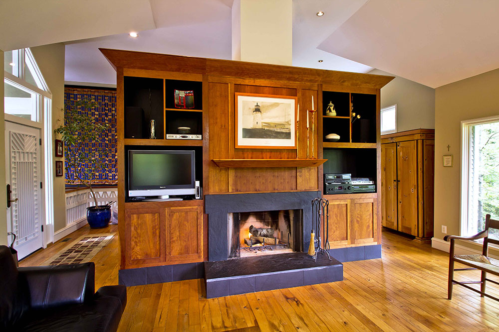 Atlanta Architect Daniel Martin House fireplace room